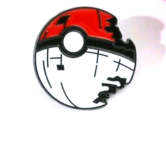 Pokeball/Deathstar Enamel Pin - Picture 1 of 2